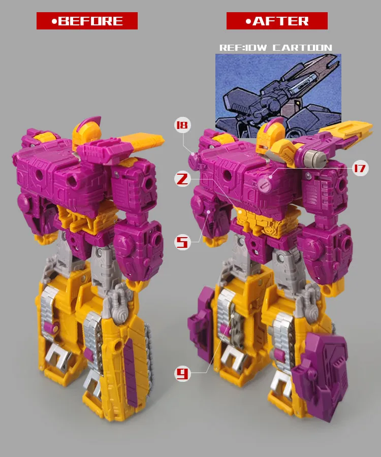 Go Better Studio GX-05WK GX05WK Uptrade Kit for Legacy Wreck 'N Rule Collection Comic Universe Wreckers Impactor ( Upgrade Kit  Gap Fillers)