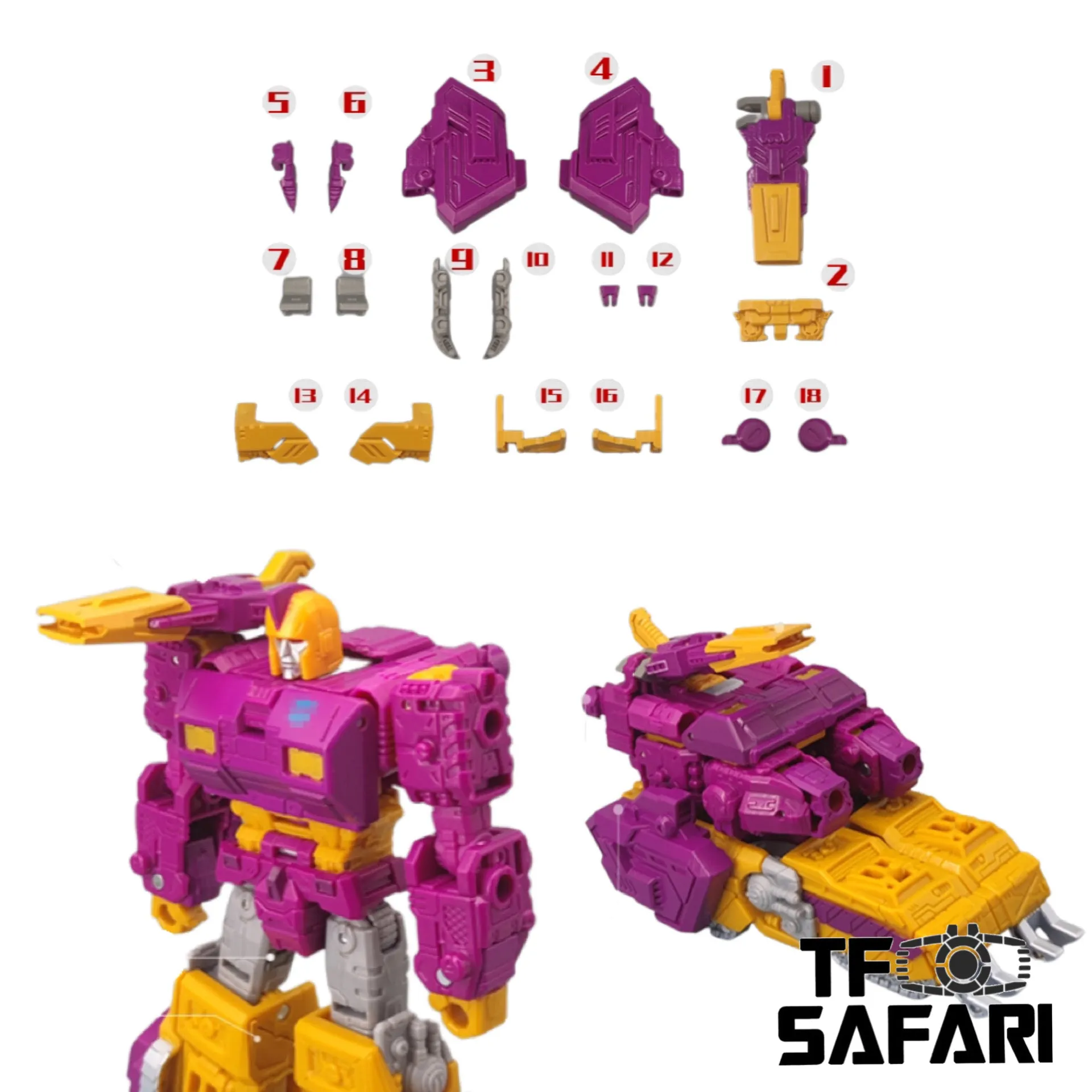 Go Better Studio GX-05WK GX05WK Uptrade Kit for Legacy Wreck 'N Rule Collection Comic Universe Wreckers Impactor ( Upgrade Kit  Gap Fillers)