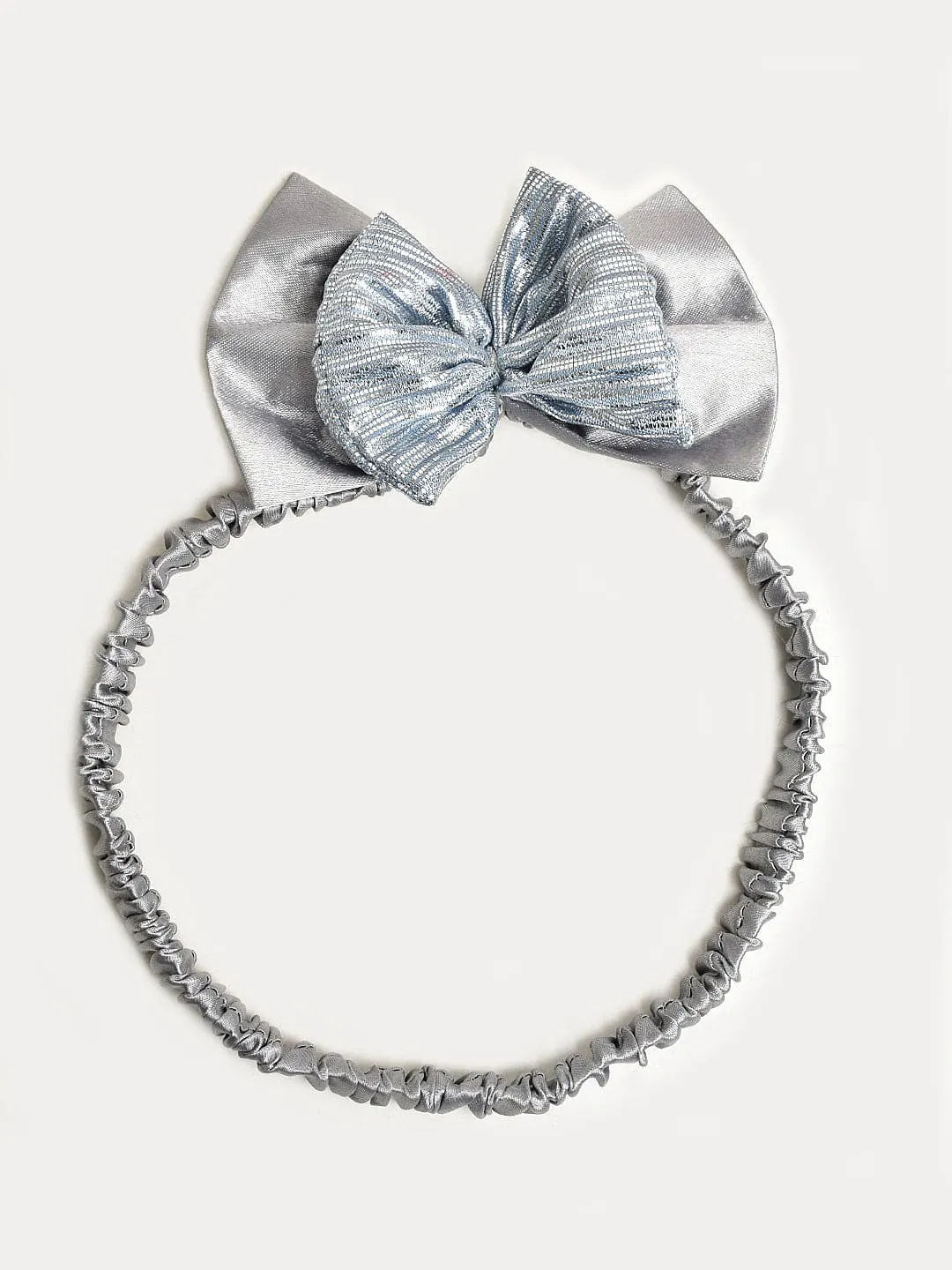 Grey Petals Dress with Hair Band