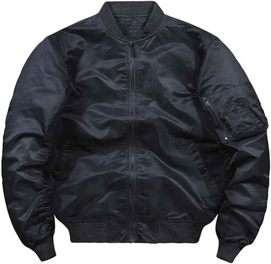 GYori Bomber Jacket Men Vintage Motorcycle Military Coat Spring Winter Padded Casual Pilot Male Clothing