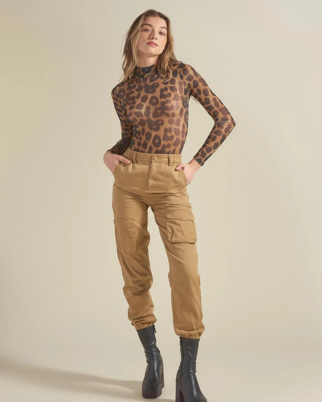 Jaguar Mesh Long Sleeve Bodysuit | Women's
