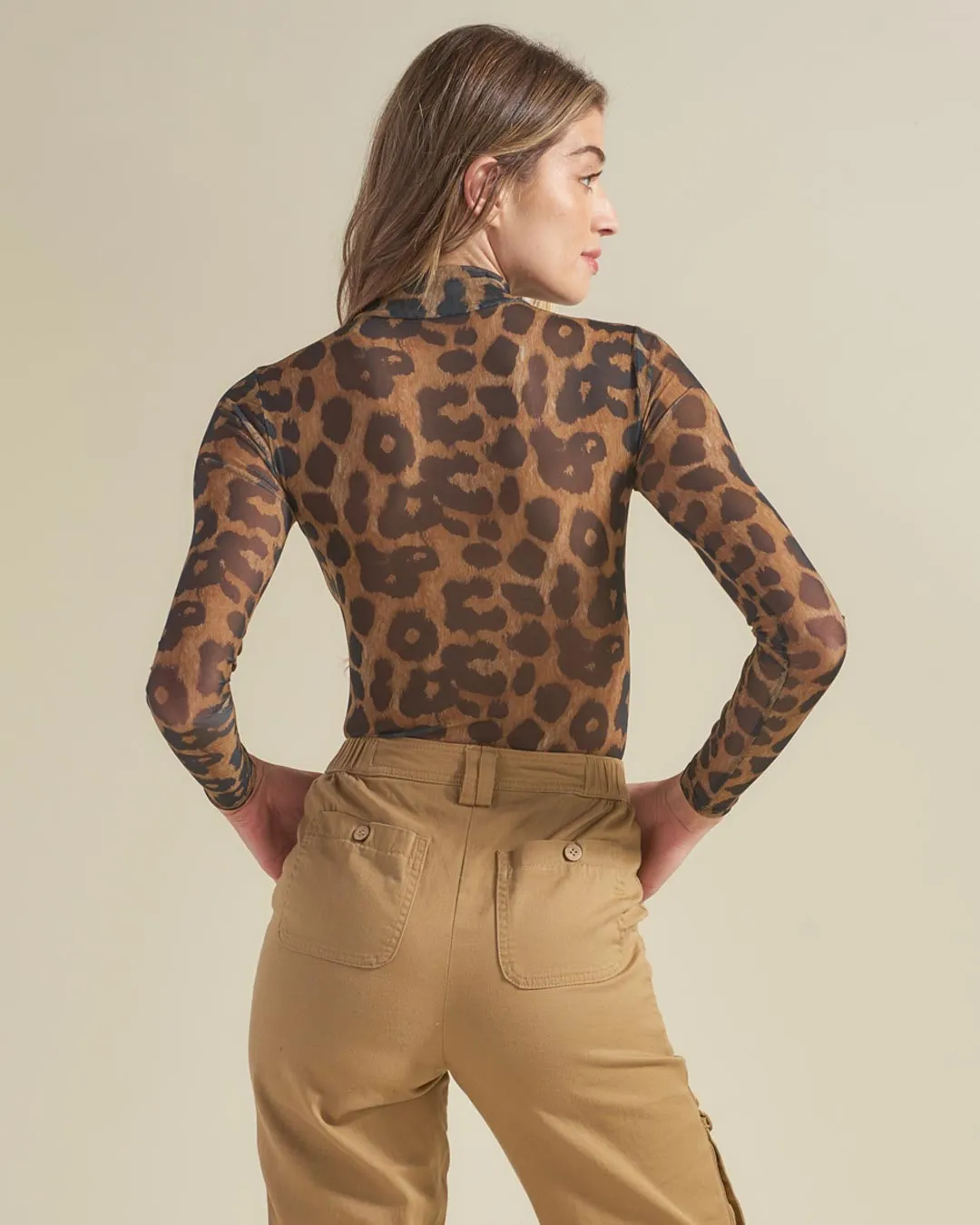 Jaguar Mesh Long Sleeve Bodysuit | Women's
