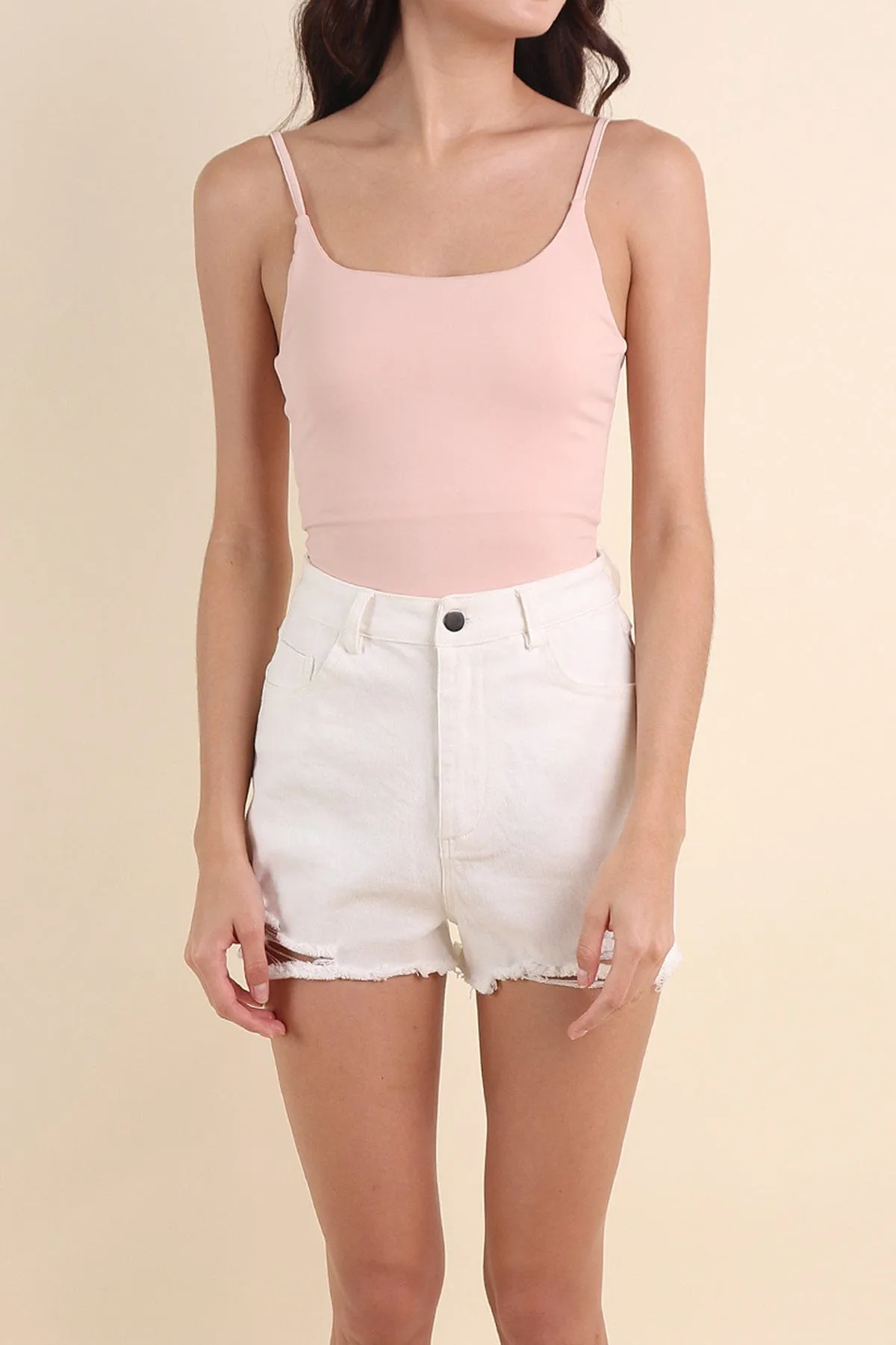 JEMMA PADDED BODYSUIT IN BABY PINK