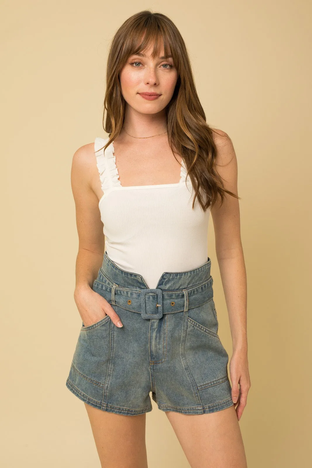 Judith Ruffle Bodysuit