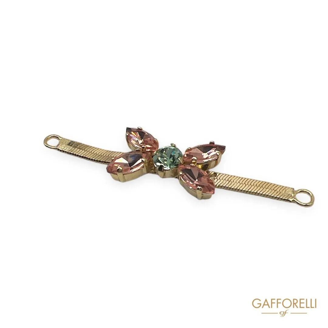 Loop with Central Rhinestone Detail - Art. A648 - Gafforelli Srl