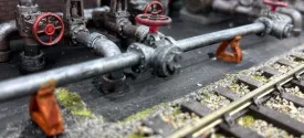 Made in Manchester Models O Gauge Industrial Pipework 5mm Tanker Unloading Set