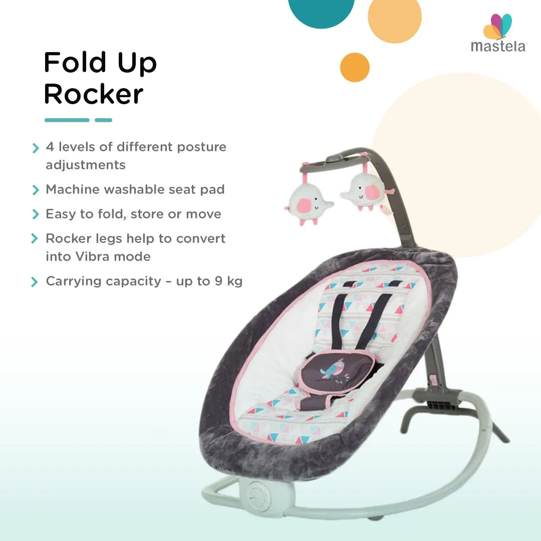 Mastela Fold Up Baby Rocker- Pink