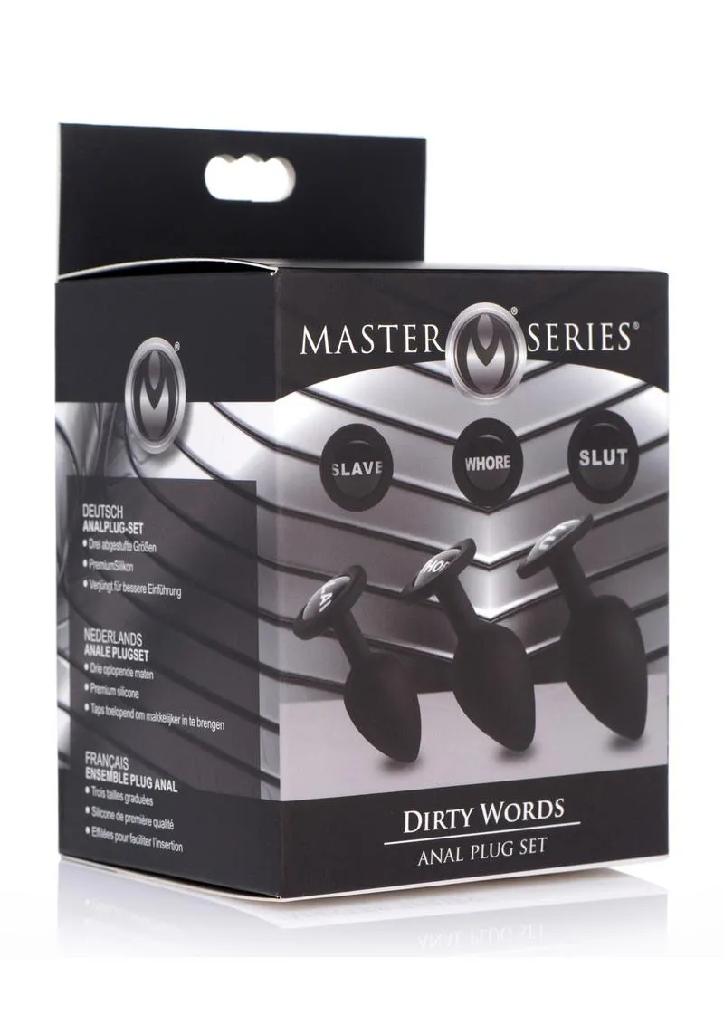 Master Series Dirty Words Anal Plug