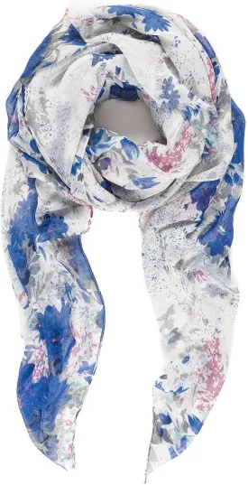 MELIFLUOS DESIGNED IN SPAIN Scarf for Women Lightweight Floral Flower Scarves for Summer Fall Shawl Wrap