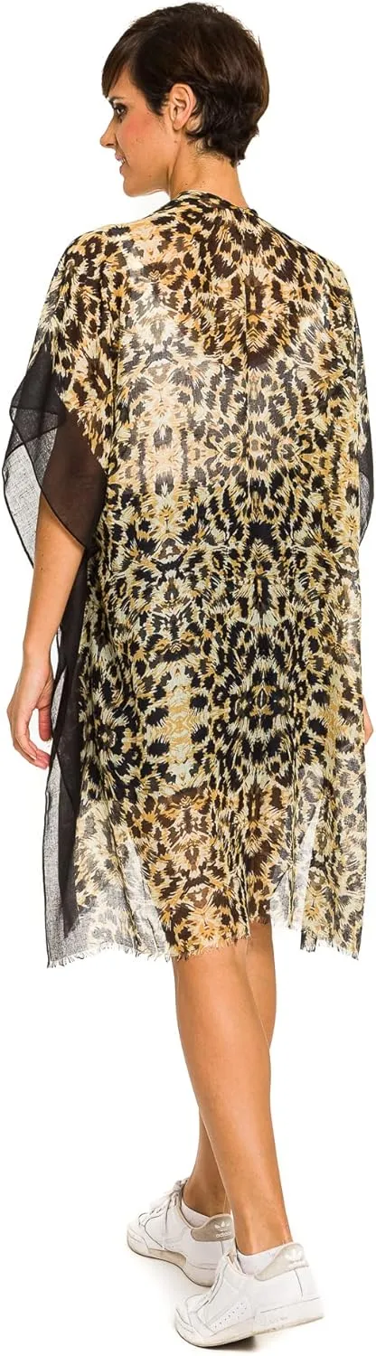 MELIFLUOS DESIGNED IN SPAIN Women's Beach Cover Up Swimsuit Kimono Pareo Sarong Beach Wear Dress for Summer