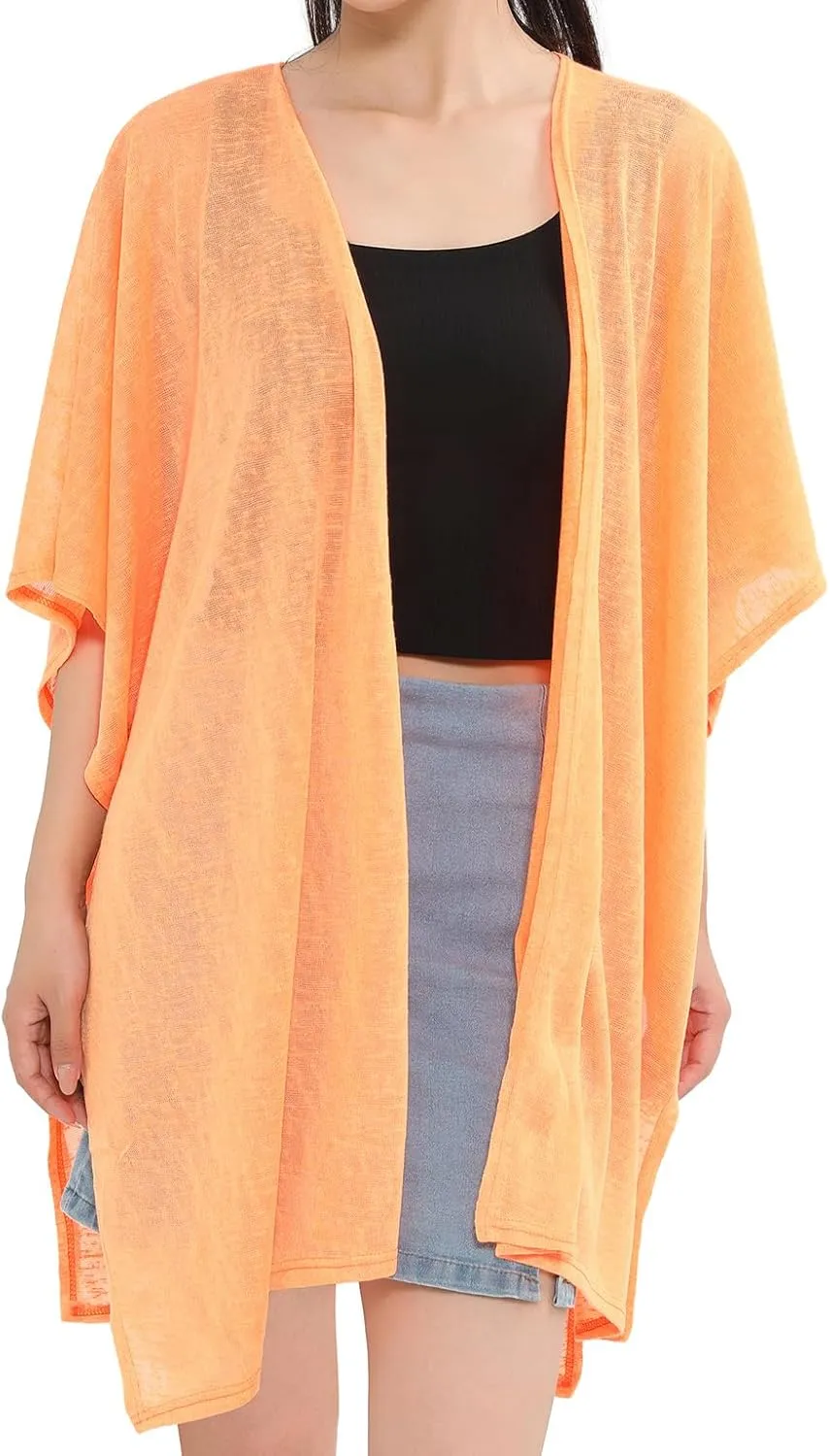 MELIFLUOS DESIGNED IN SPAIN Women's Beach Cover Up Swimsuit Kimono Pareo Sarong Beach Wear Dress for Summer
