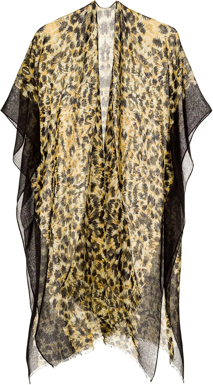 MELIFLUOS DESIGNED IN SPAIN Women's Beach Cover Up Swimsuit Kimono Pareo Sarong Beach Wear Dress for Summer