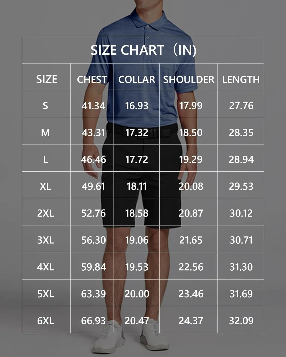 Men's Golf Polo Shirts Quick Dry Moisture Wicking Performance Stretch Short Sleeve Shirt Athletic Wrinkle-Free Summer Tops