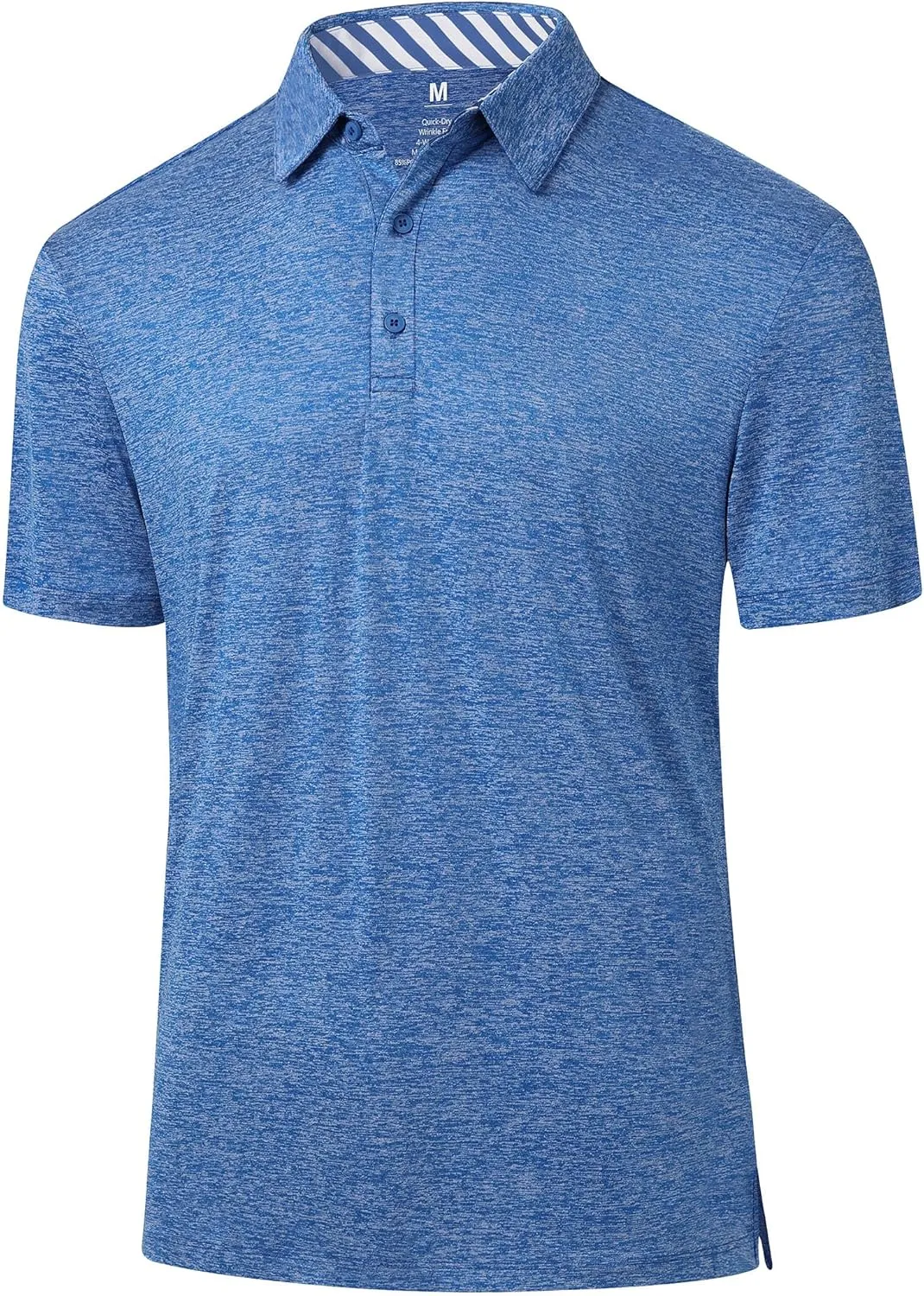 Men's Golf Polo Shirts Quick Dry Moisture Wicking Performance Stretch Short Sleeve Shirt Athletic Wrinkle-Free Summer Tops