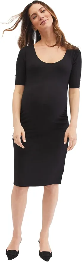 Motherhood Maternity Women's Maternity Bodycon Dress for Casual or Baby Shower
