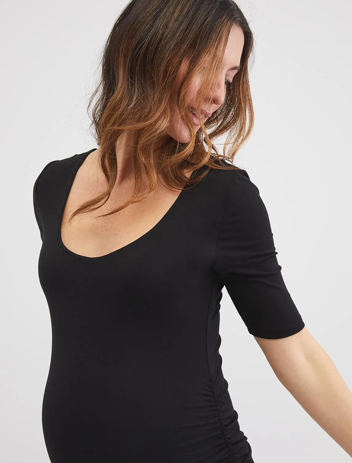 Motherhood Maternity Women's Maternity Bodycon Dress for Casual or Baby Shower