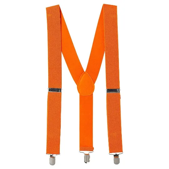 Neon Orange Suspenders