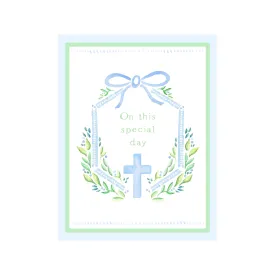 On this Special Day Cross Card- Blue
