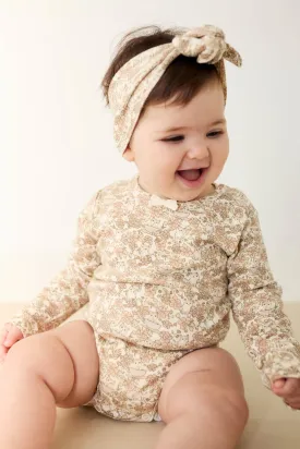Organic Cotton Long Sleeve Bodysuit - Kitty Chloe