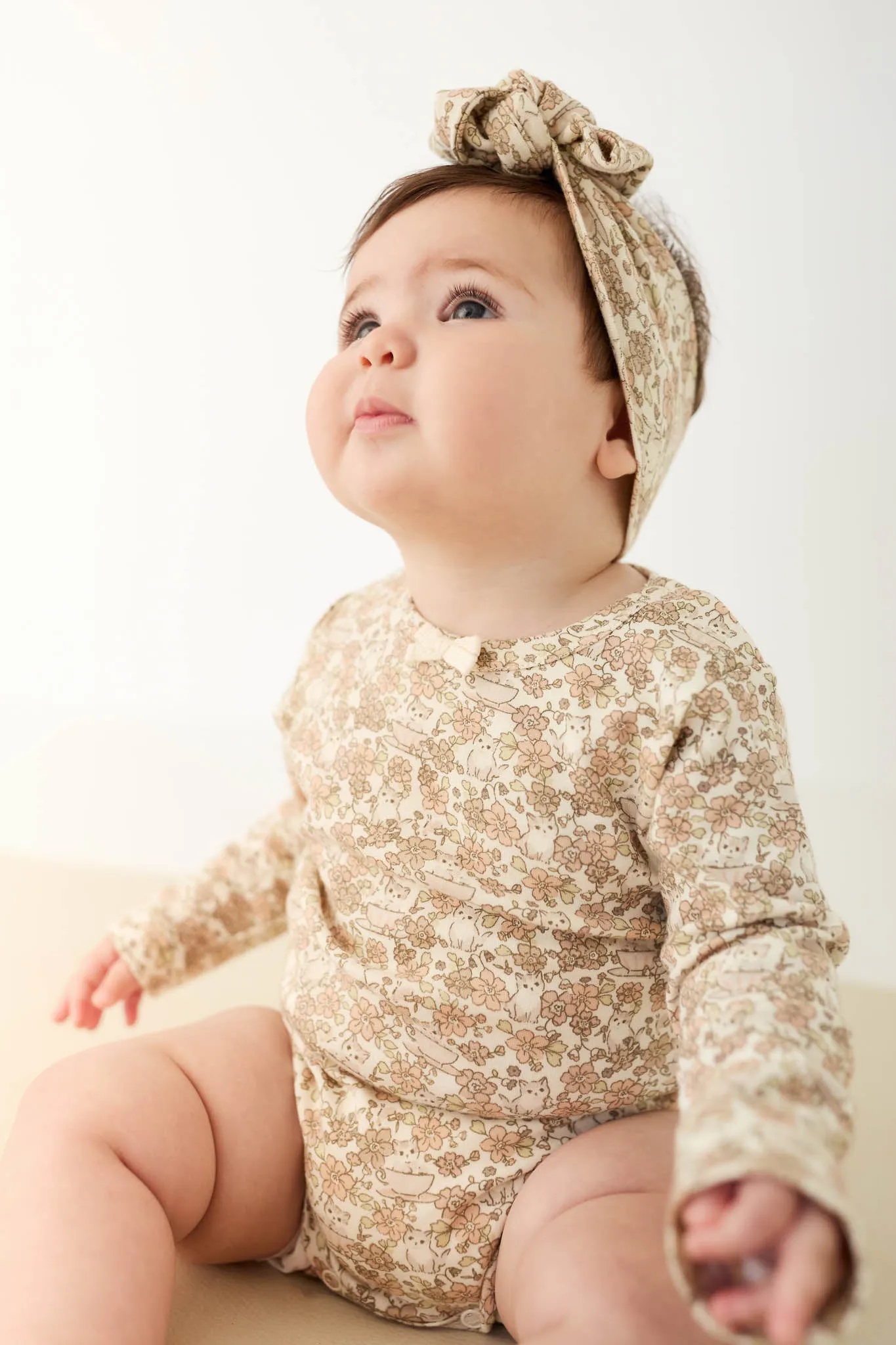 Organic Cotton Long Sleeve Bodysuit - Kitty Chloe