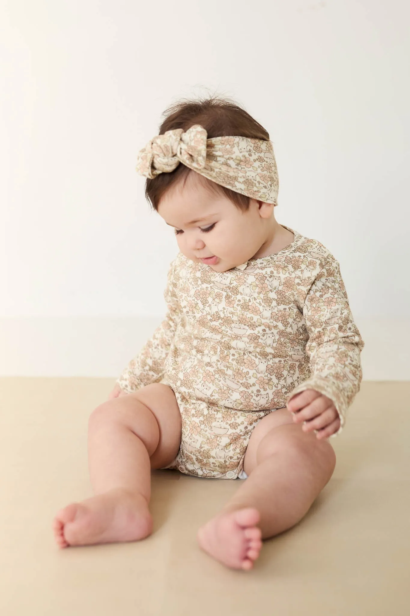 Organic Cotton Long Sleeve Bodysuit - Kitty Chloe