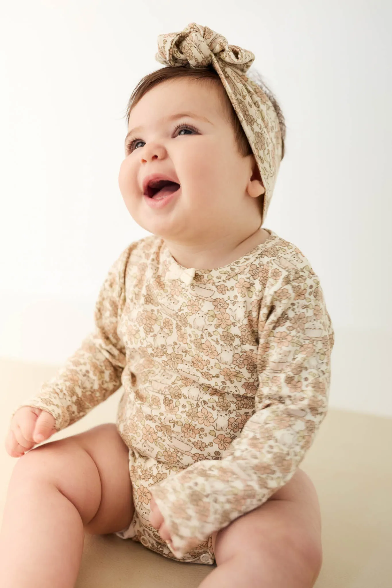 Organic Cotton Long Sleeve Bodysuit - Kitty Chloe