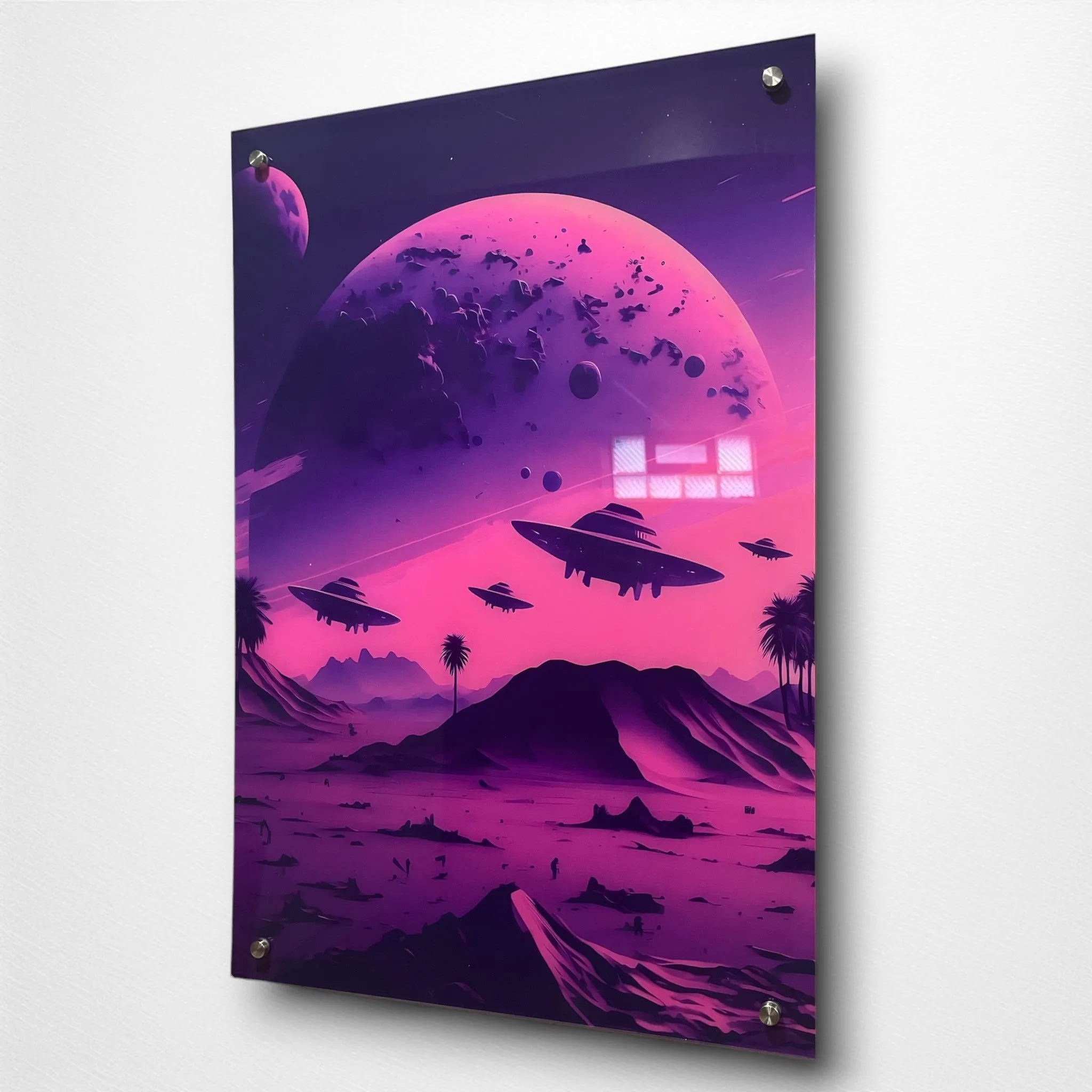 Otherworldly UFO's (Sci-Fi Inspired) Acrylic Wall Art