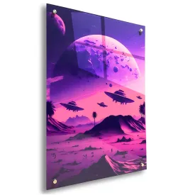 Otherworldly UFO's (Sci-Fi Inspired) Acrylic Wall Art