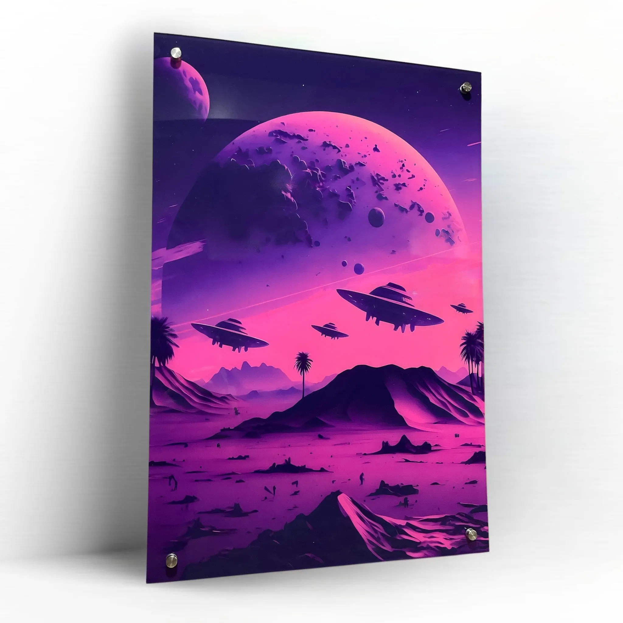 Otherworldly UFO's (Sci-Fi Inspired) Acrylic Wall Art