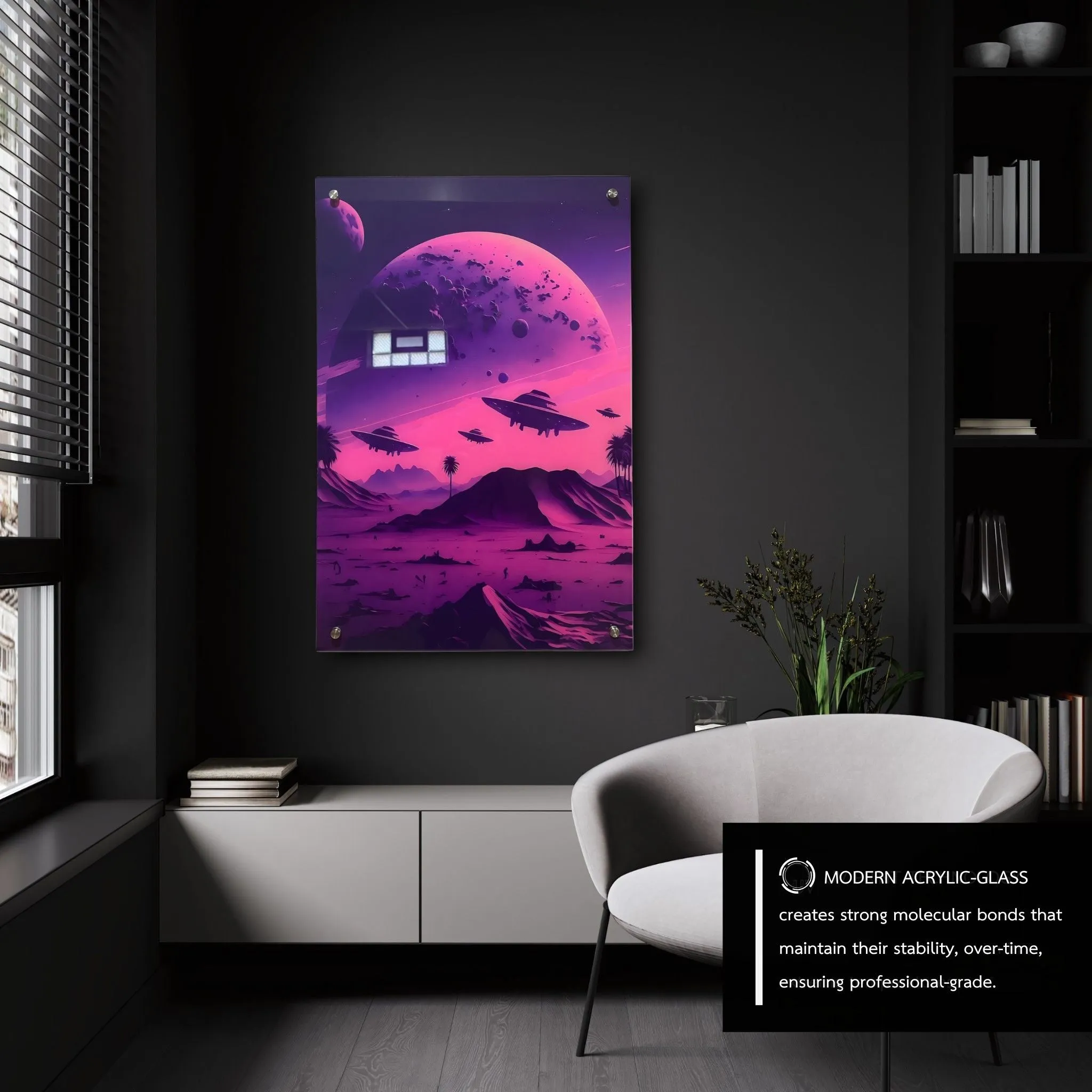 Otherworldly UFO's (Sci-Fi Inspired) Acrylic Wall Art