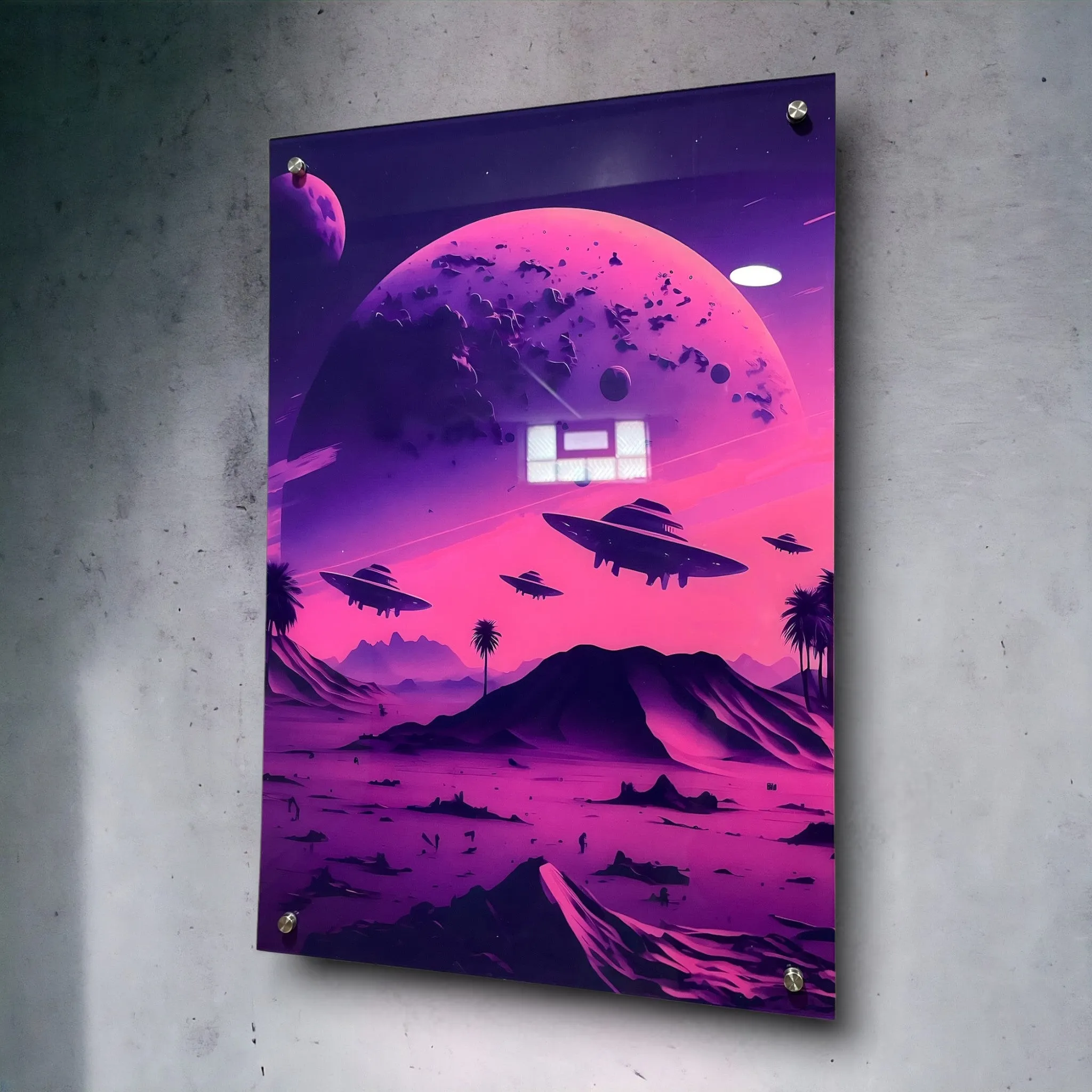 Otherworldly UFO's (Sci-Fi Inspired) Acrylic Wall Art
