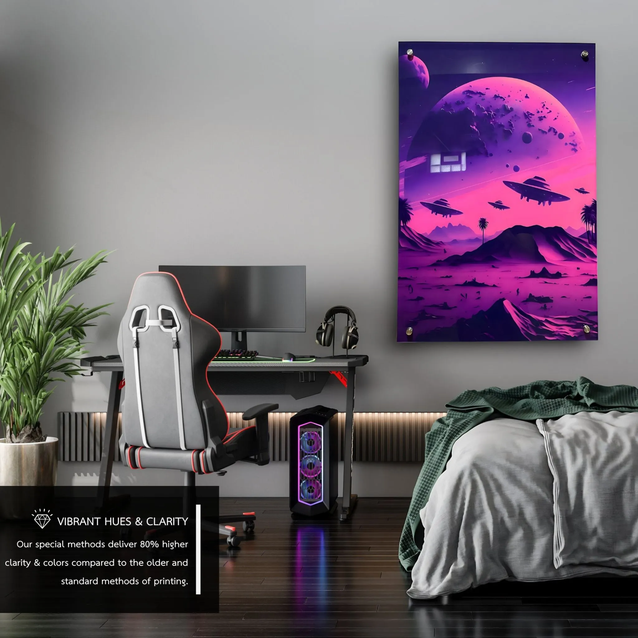 Otherworldly UFO's (Sci-Fi Inspired) Acrylic Wall Art