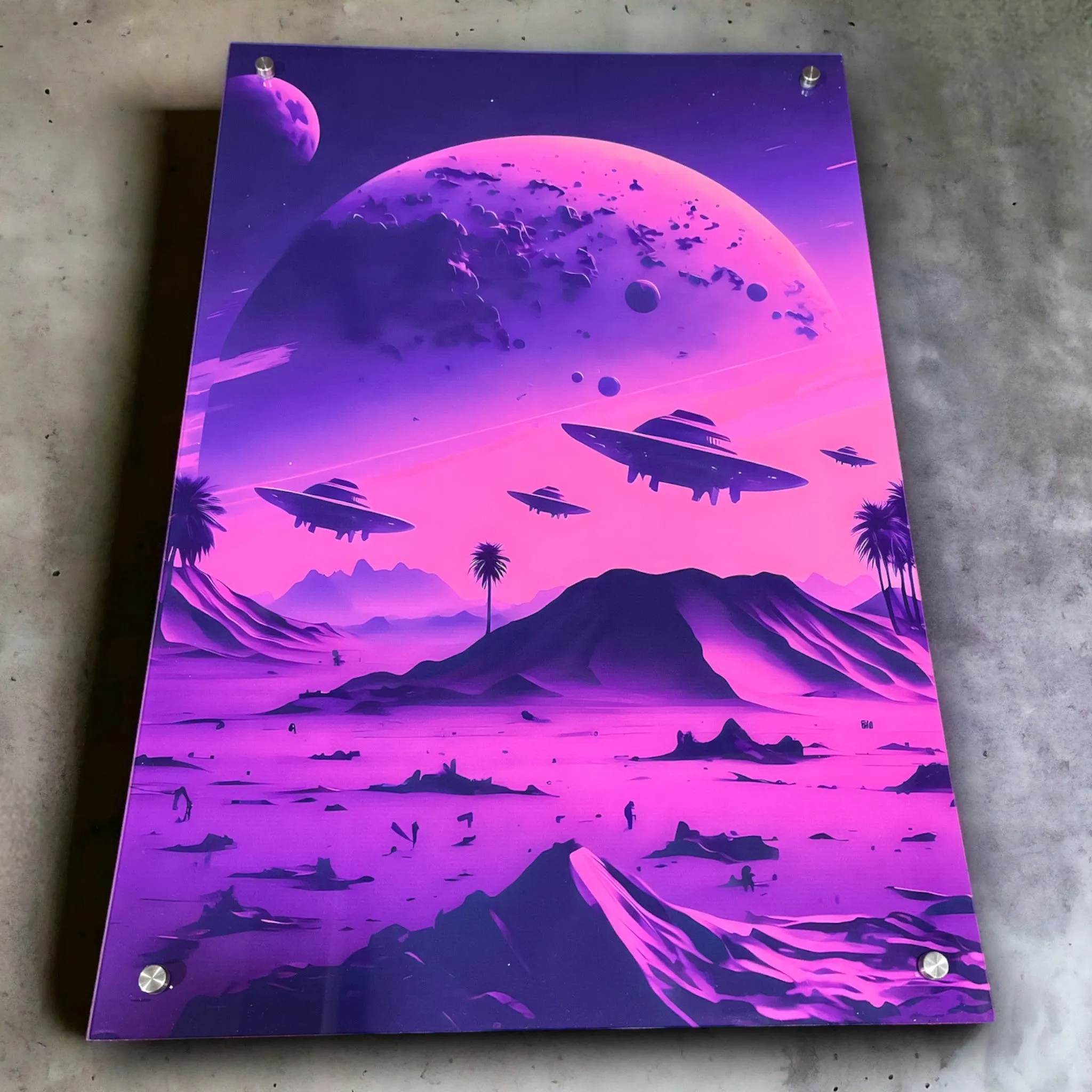 Otherworldly UFO's (Sci-Fi Inspired) Acrylic Wall Art