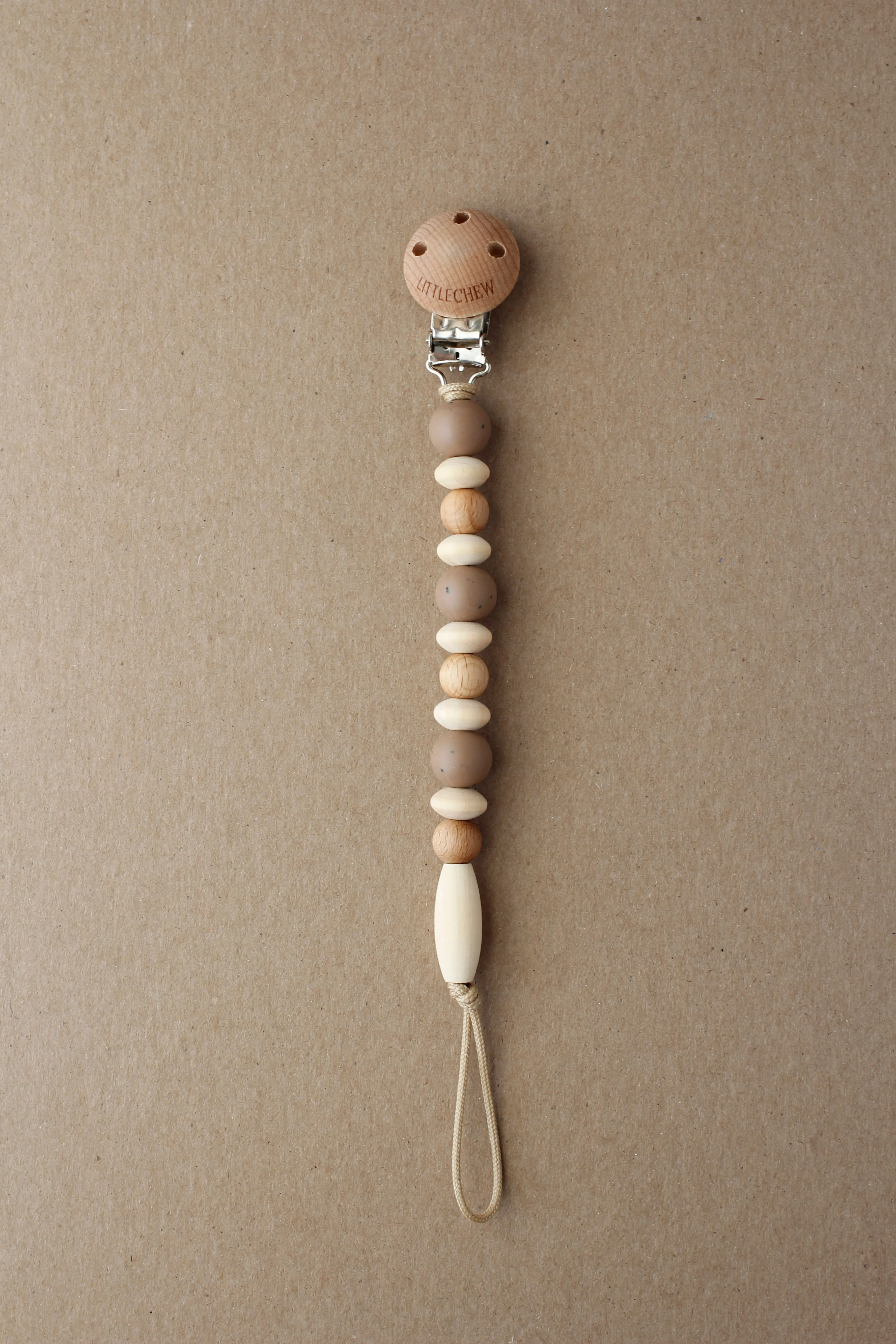 Pacifier Clip - Omar | Speckled Truffle