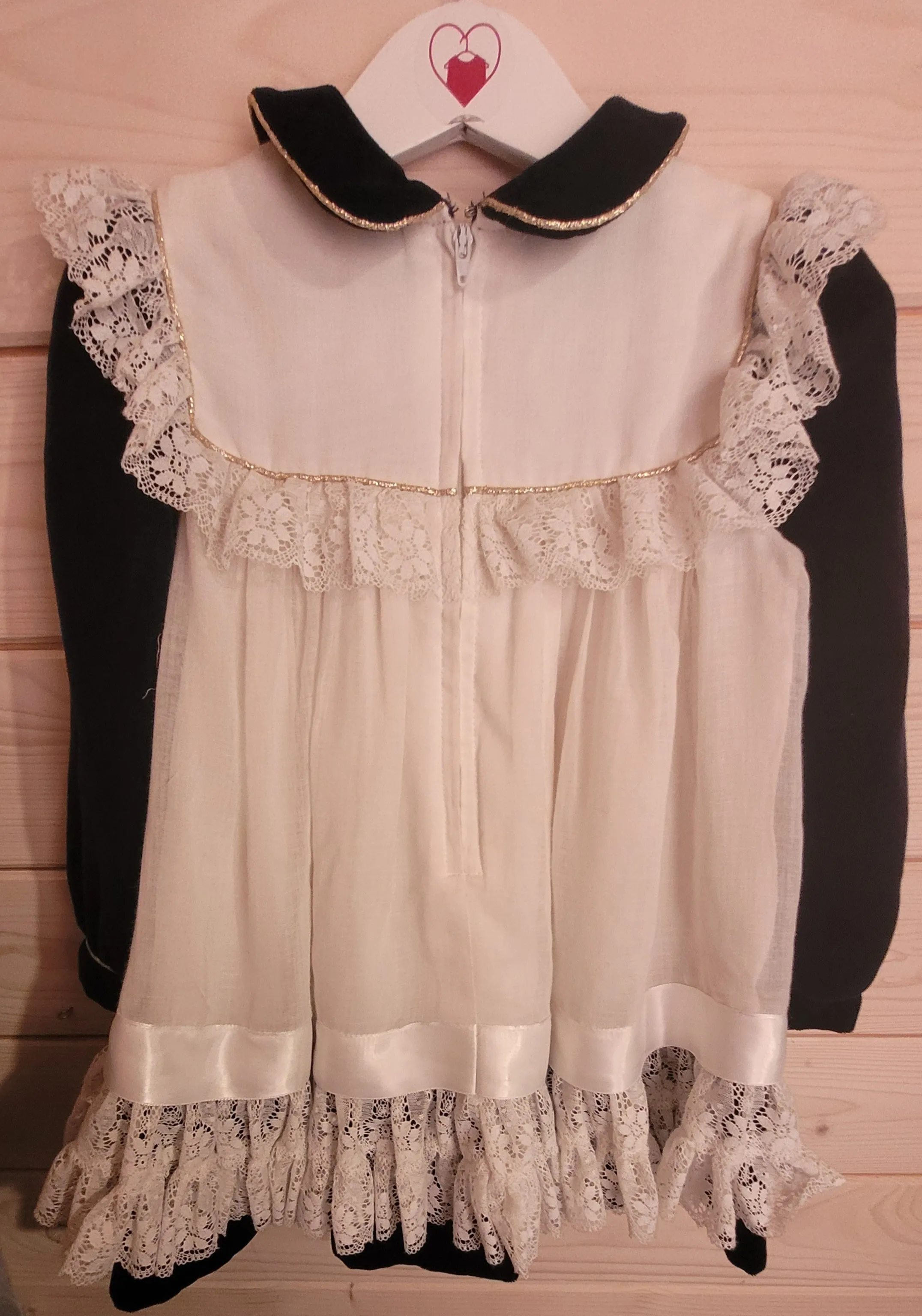 Paula Lee - Vintage Peter Pan Collar Dress - Late 80's