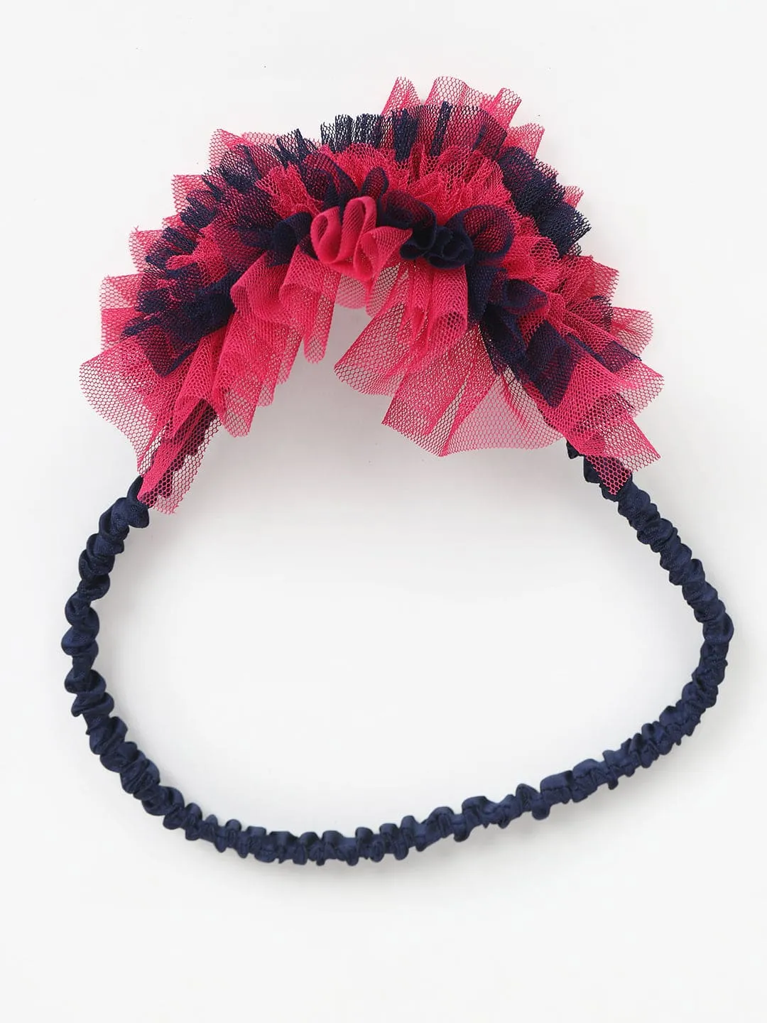 Pink & Navy Sequance Flared dress
