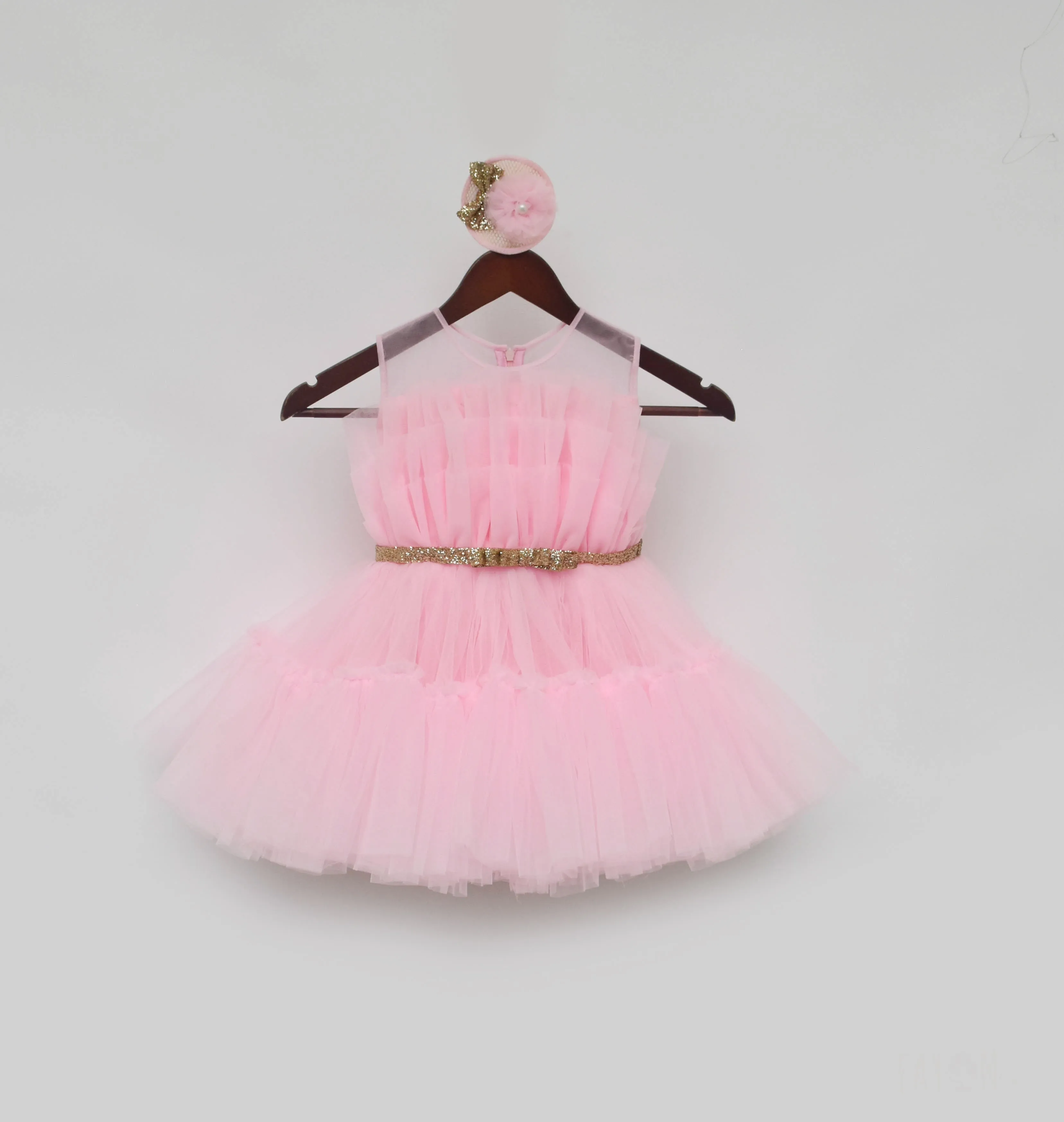 Pre Order: Pink Net Frock