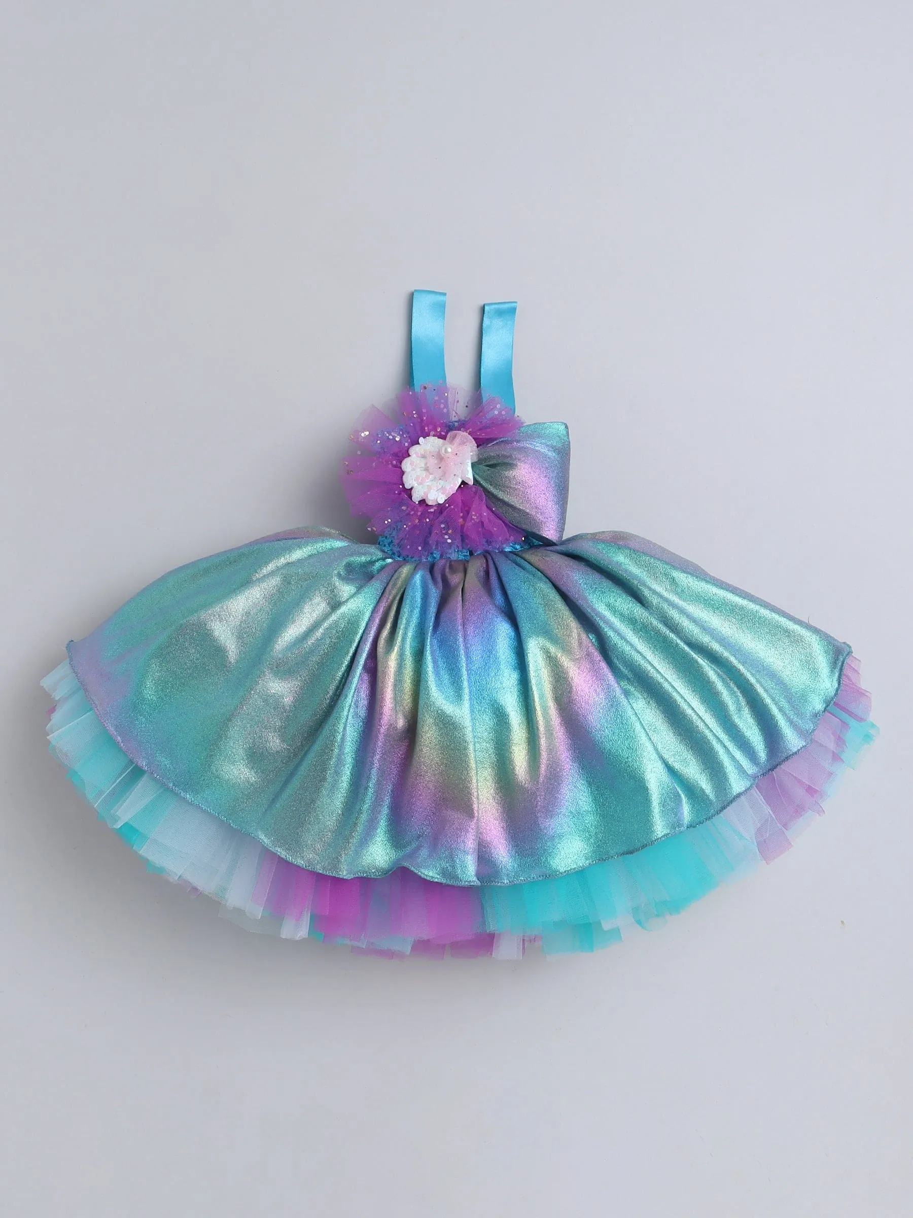 Pre-Order- The Multicoloured Mermaid Shell Gown- Multicoloured