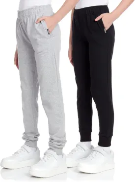 RBX Girls' Sweatpants - 2 Pack Active Fleece Joggers (Size: 4-16)