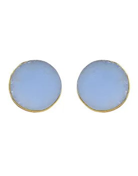 Stone Earrings (Blue Onyx)