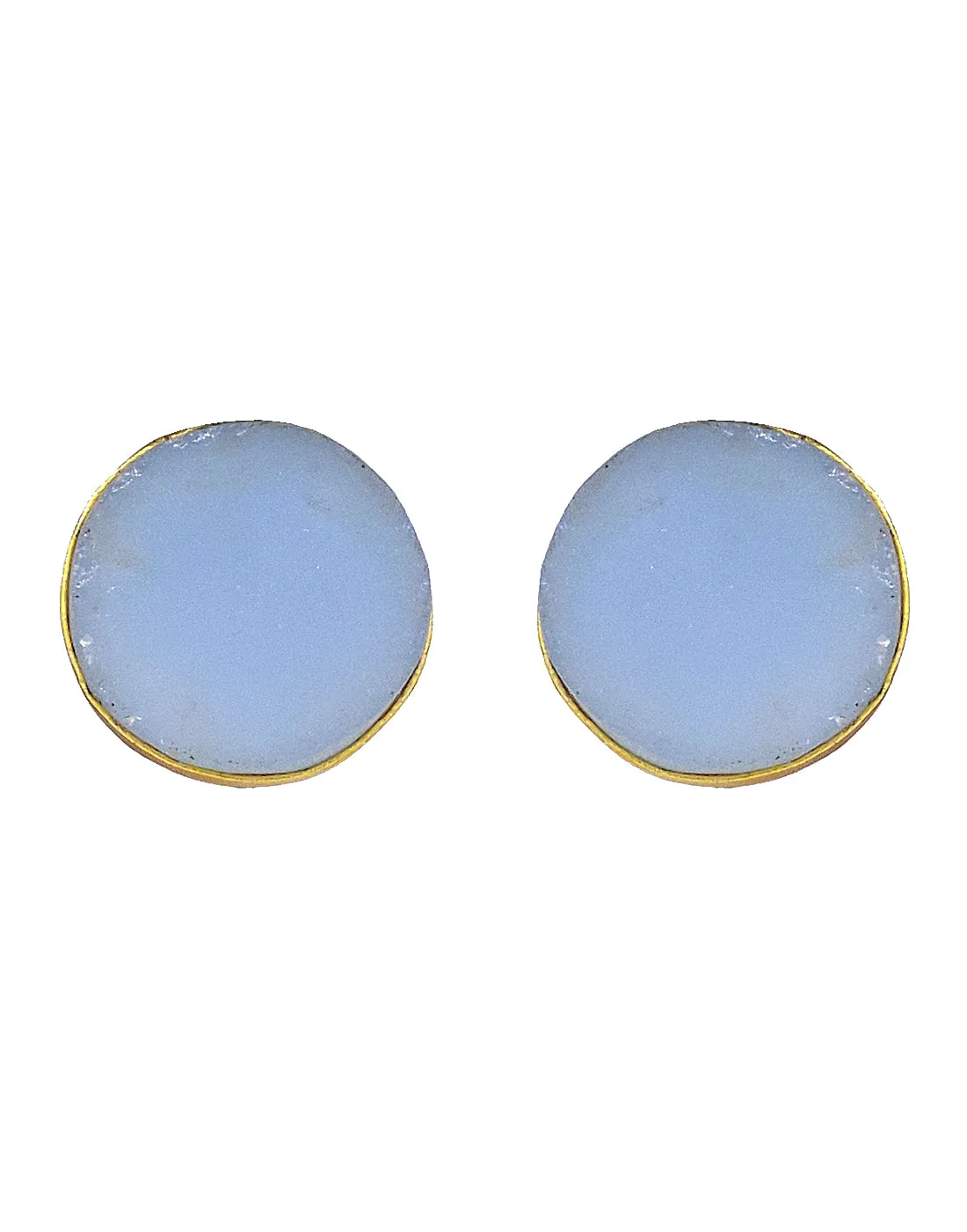 Stone Earrings (Blue Onyx)