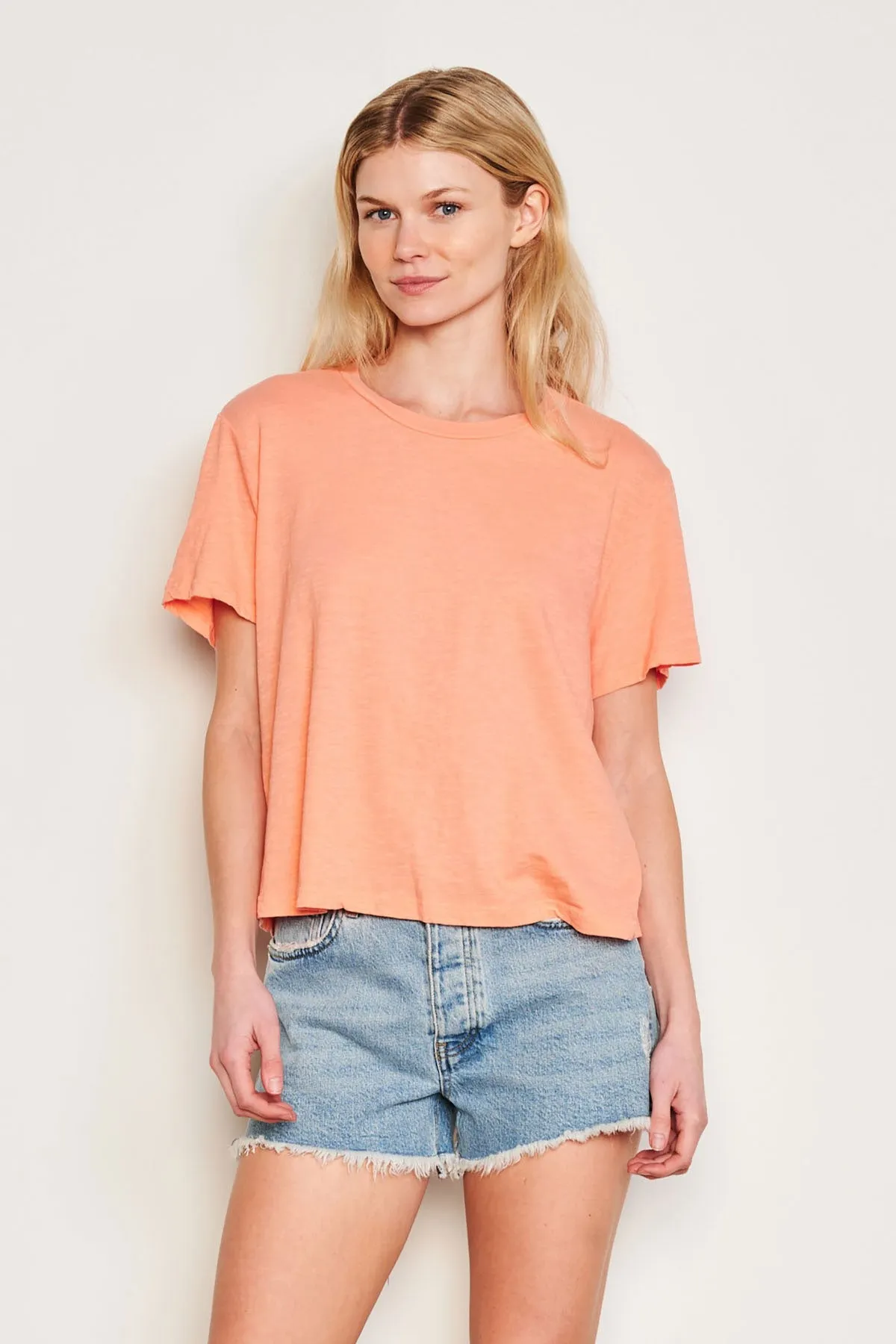 Sundry Crew Neck Tee in Pink