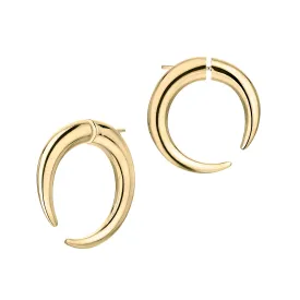 Talon Large Hoop Earrings - Yellow Gold Vermeil