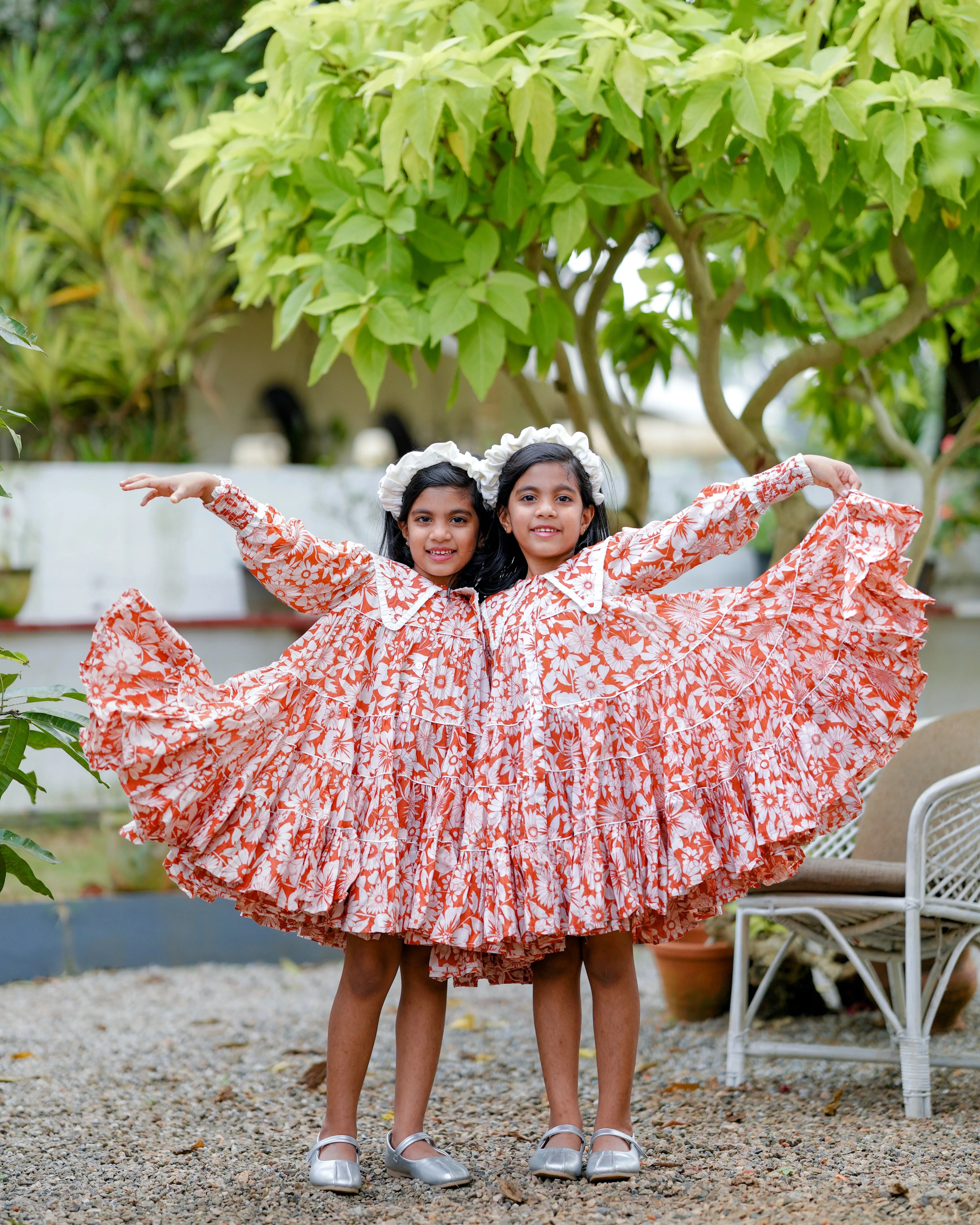 Tiered Collar Swing Dress for Infants/Girls