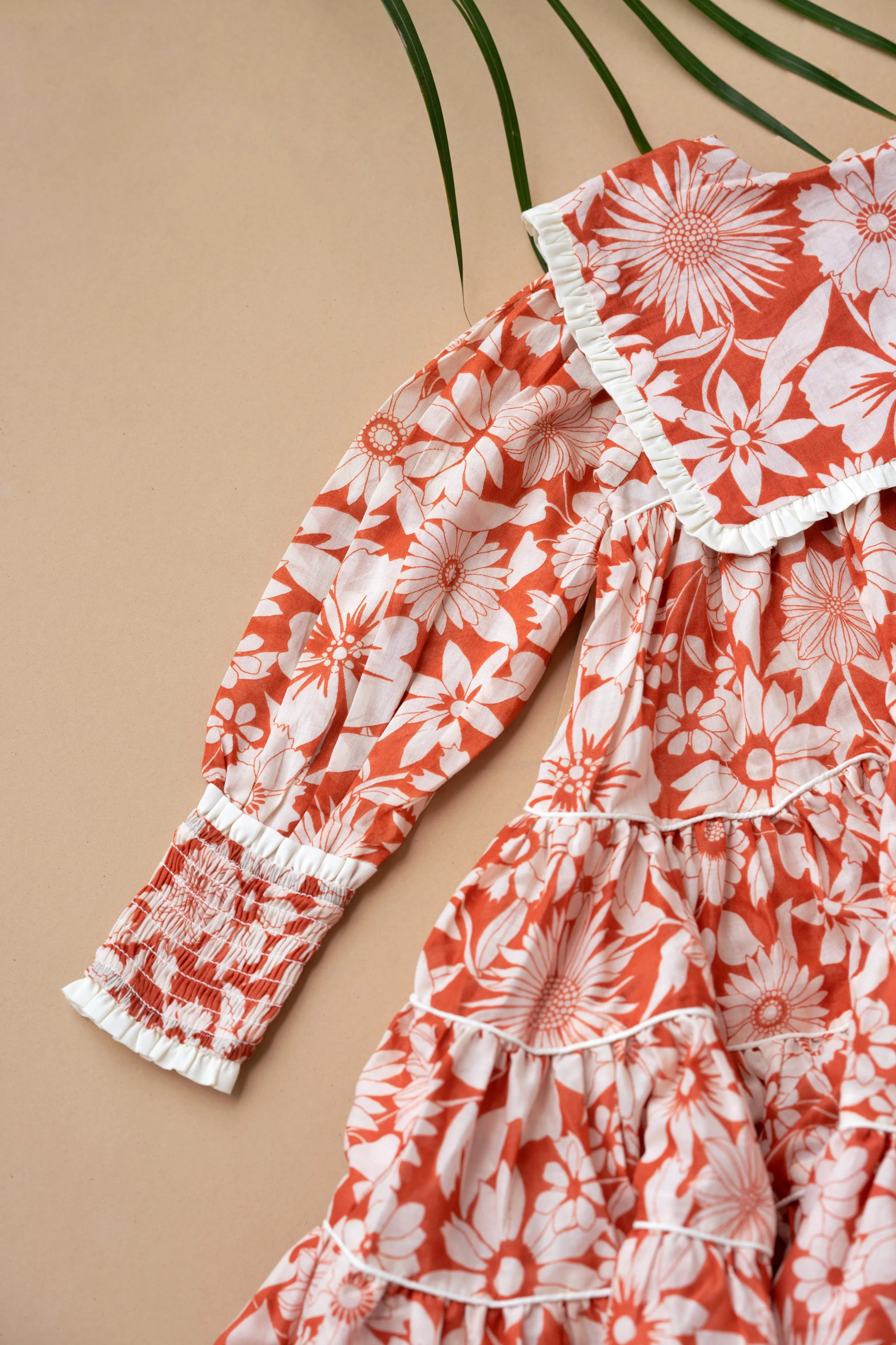 Tiered Collar Swing Dress for Infants/Girls