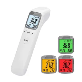 Touchless Forehead Thermometer with Digital LCD Display, Fever Alarm, and Instant Readings