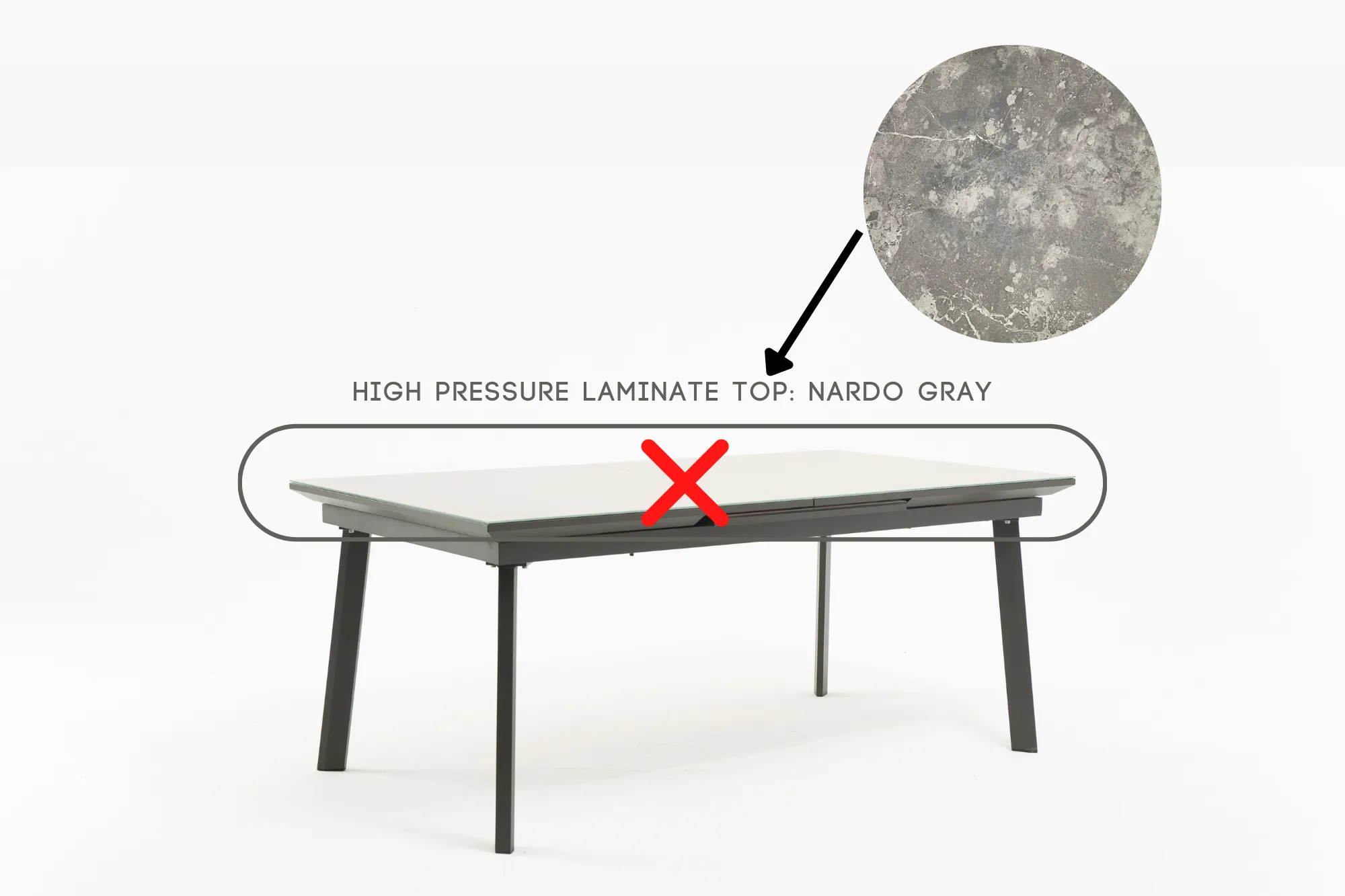 VOLOS Extendable Outdoor Dining Table