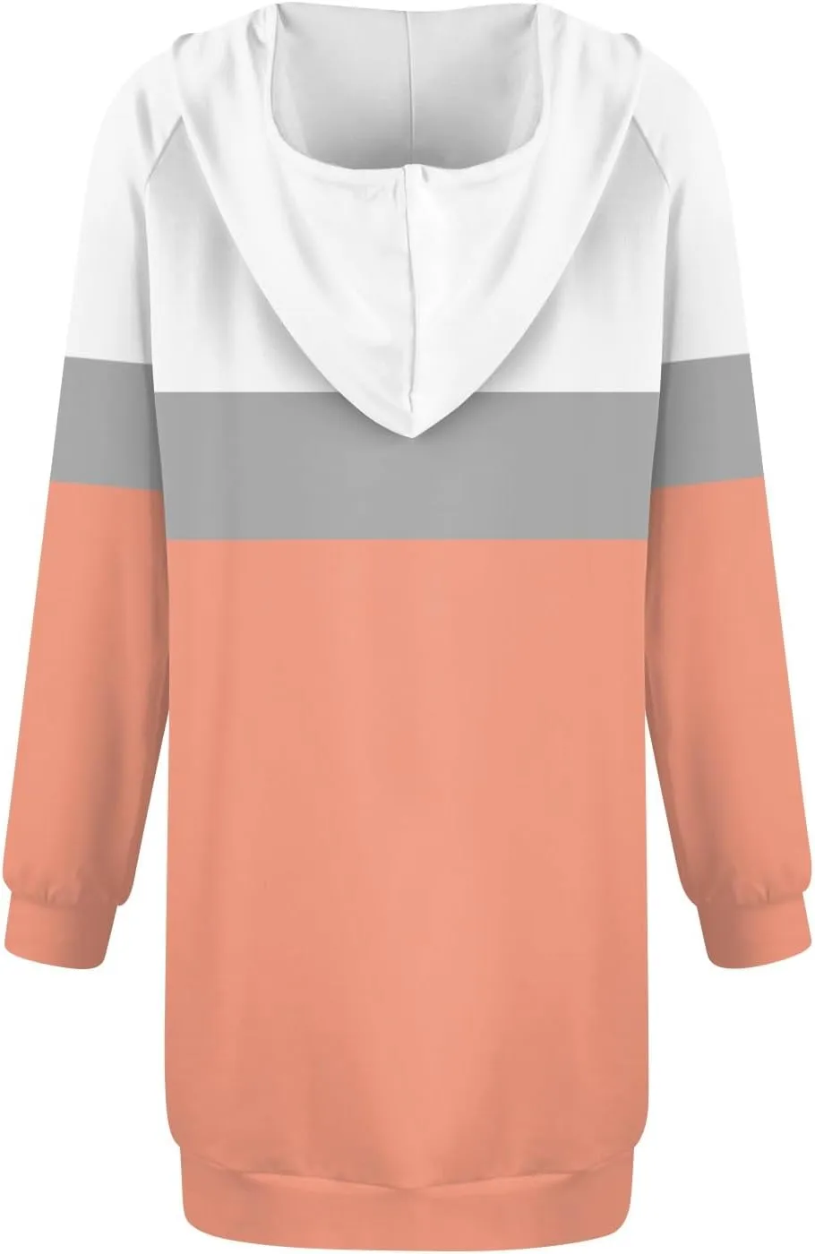 Women's Fall Flower Print Long Sleeve Tops Round Neck Patchwork Sweatshirt Casual Raglan Sleeve Hooded Dress 2024
