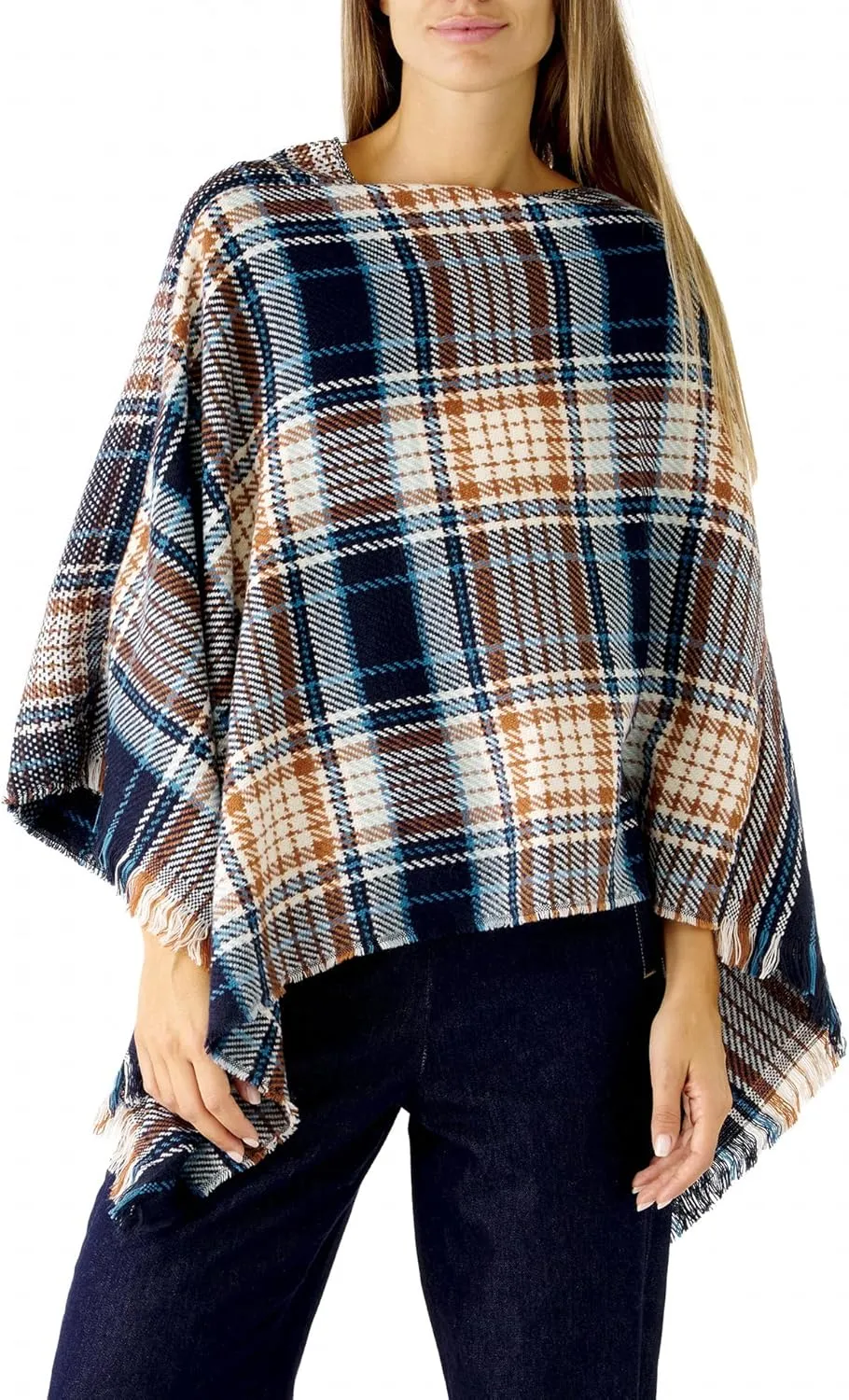 Women's Shawl Wrap Poncho Ruana Cape Cardigan Sweater Open Front for Fall Winter Spring