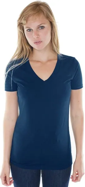 Yoga Clothing For You Ladies Hemp/Organic Cotton V-Neck Tee - Made in USA